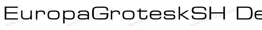 EuropaGroteskSH DemB字体转换